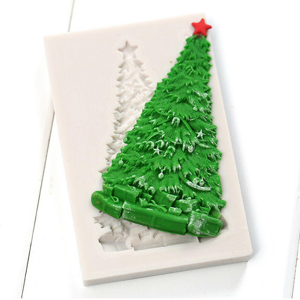 Xmas Tree Silicone Fondant Mould Cake Decor Sugar Chocolate Baking Mol.l8