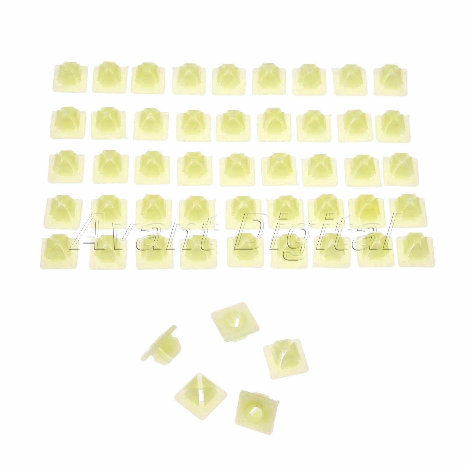 50PC Bumper License Plate Nut Bracket Clip For GM 4755299 3907444 A11719 A8435
