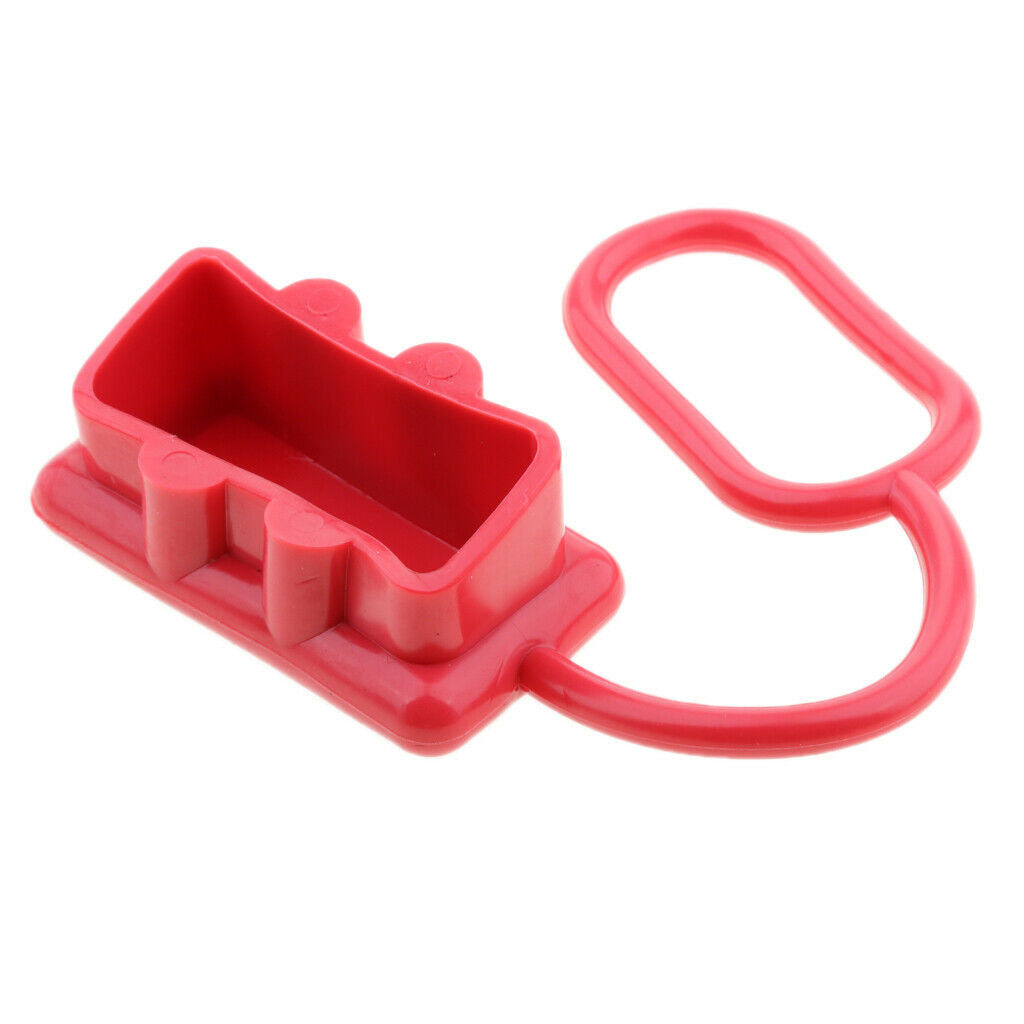 6 Pcs Dustproof Dust Cover End Caps for 175A Plug Connector Red Rubber