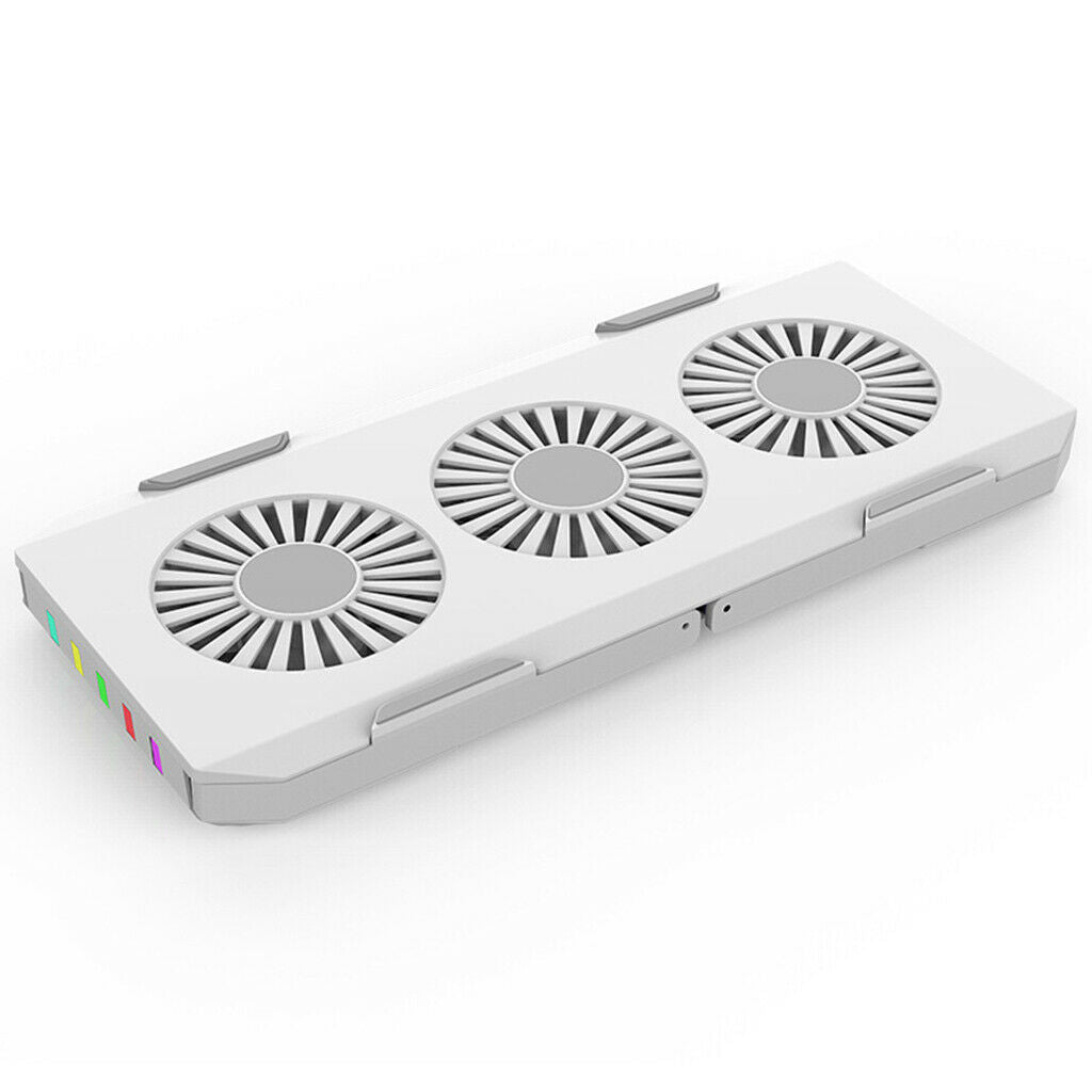 Portable Laptop Cooler 3 Cooling Fans Foldable for Laptop Pad Stand Cooling