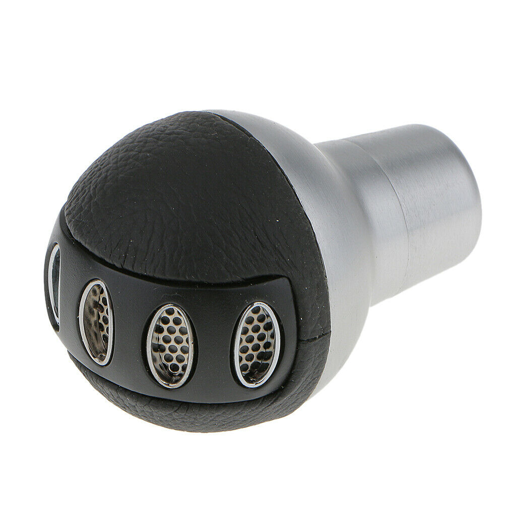 Car Leather Manual Gear Head Business Gear Stick Knob Selector Shifter Lever