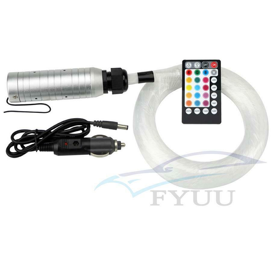 6W RGB Fiber Optic Light Source 100 Pcs Fiber Optic engine Car Roof Star Light