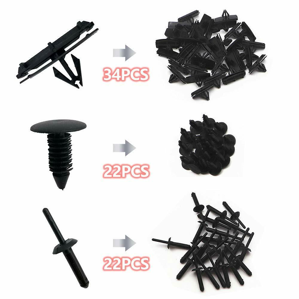78pcs Fender Hardware Clip Mounting Kit for 2007-2017 Wrangler Jeep Rubicon JK
