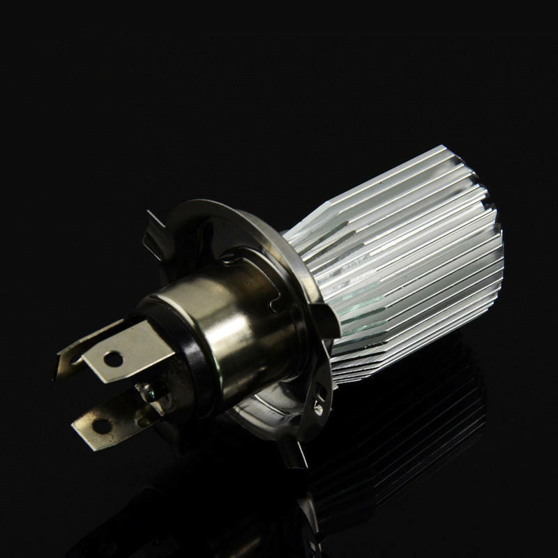 H4 White 6000K LED Motorcycle Hi/Lo Beam Headlight Front Light Bulb 6W COB Lamp