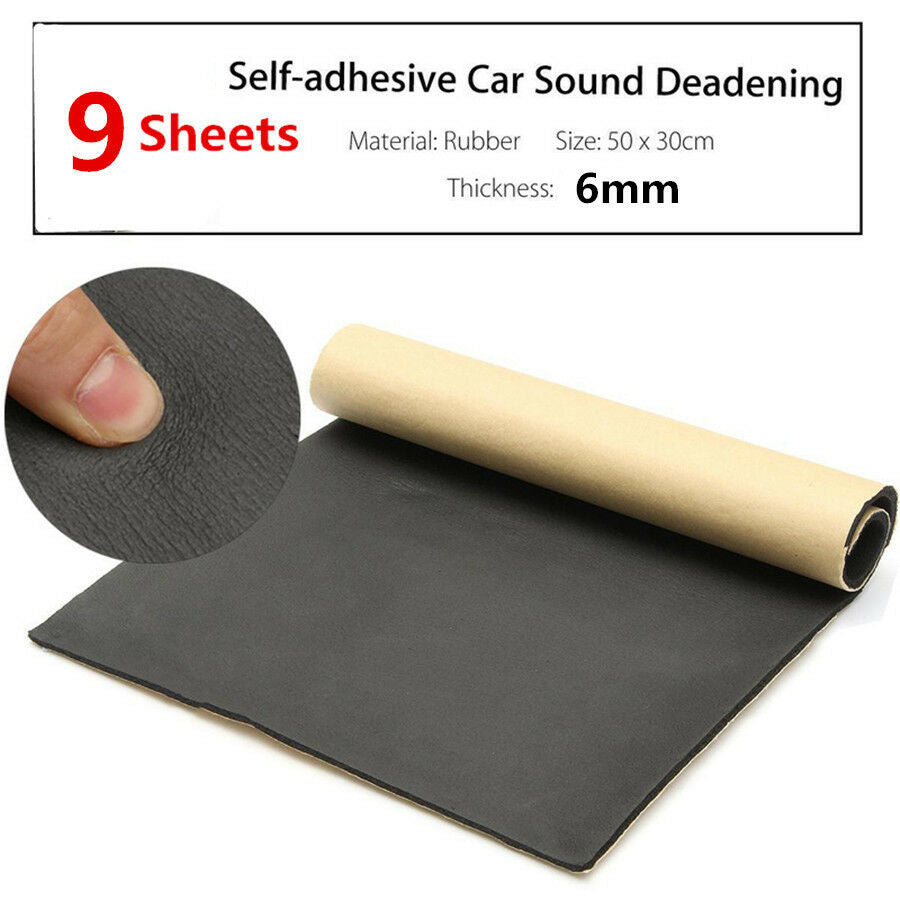 9 Sheets Flame Retardant Sound Proofing Waterproof Closed Cell Foam 6mm Thick