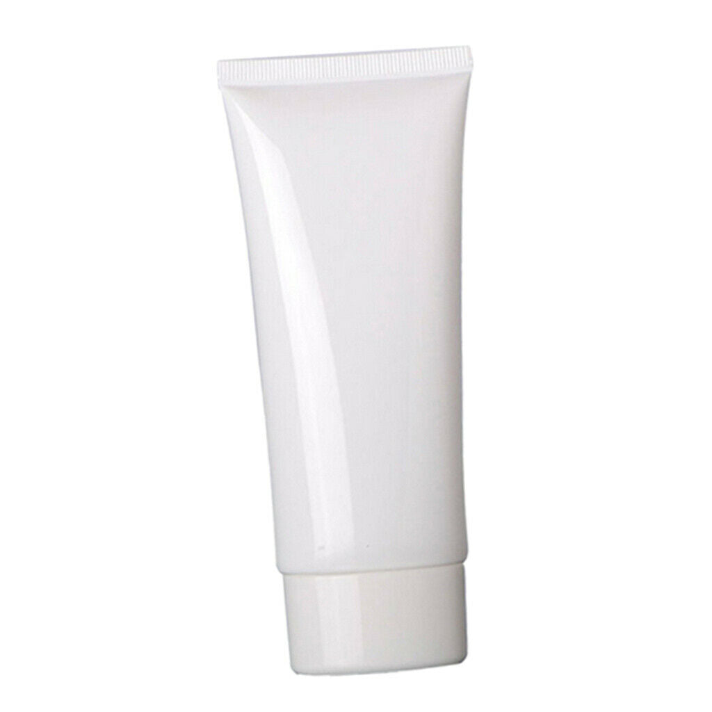 2x Empty Soft Tubes Travel Lotion Emulsion Hair Gel Moisturizer Bottles