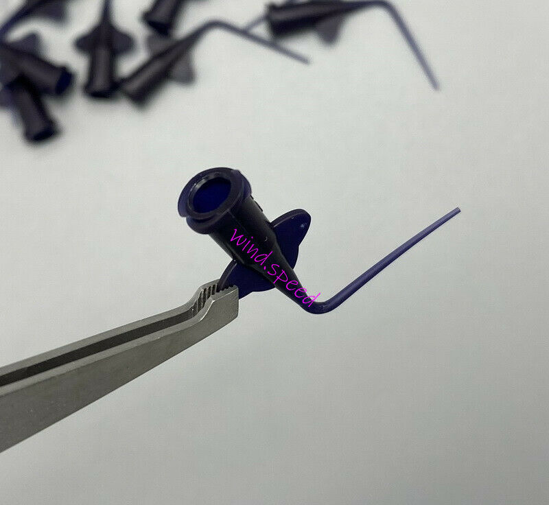 1000pc Dental Irrigation Refill Tip Root Canal Disposable Syringe Tip 0.35 Black