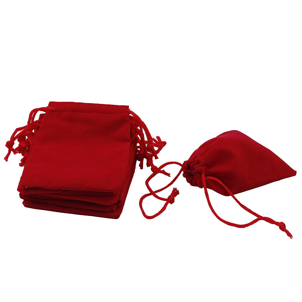 100 Pieces Velvet Drawstring Pouch Gift Bag Wedding Favor Jewelry Pouch