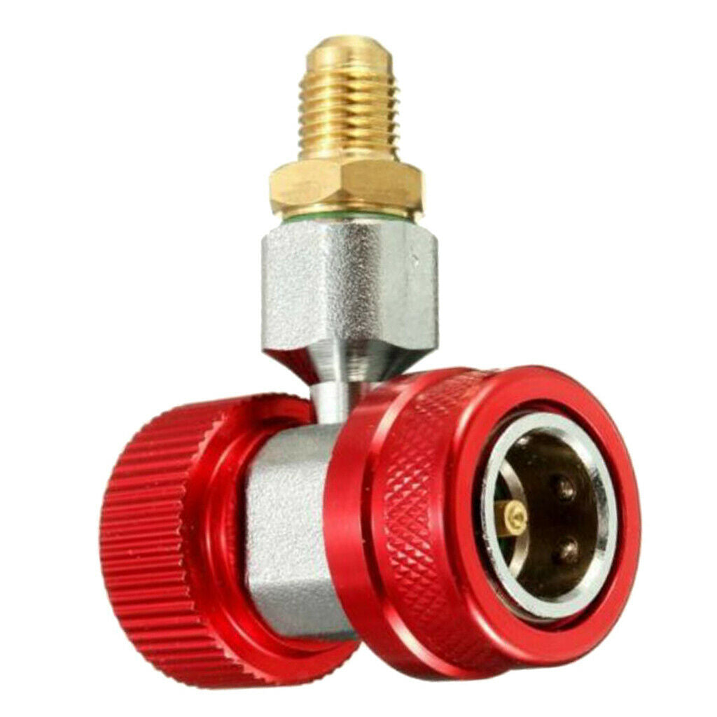 R134A Quick Coupling Adapters Air Conditioning Refrigerant A/C Gauge Red