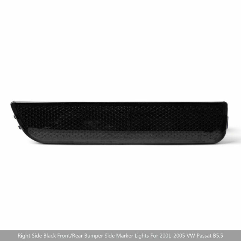 Right Black Front Bumper Side Marker Lights For 2001-2005 VW Passat B5.5 CN