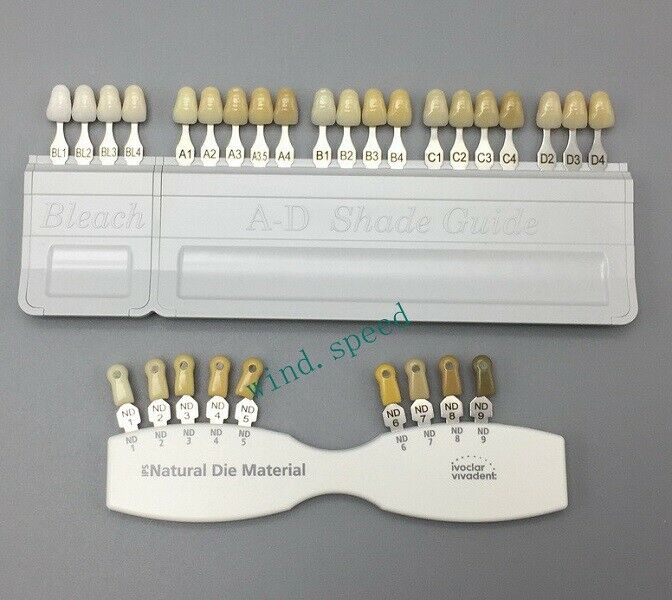 Dental Shade Guide Bleach Teeth Ivoclar Vivadent Natural Die A-D 20+9 Colors