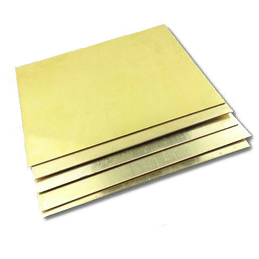 Yellow Copper Brass Metal Sheet Plate Metalworking 3mm x 100mm x 100mm