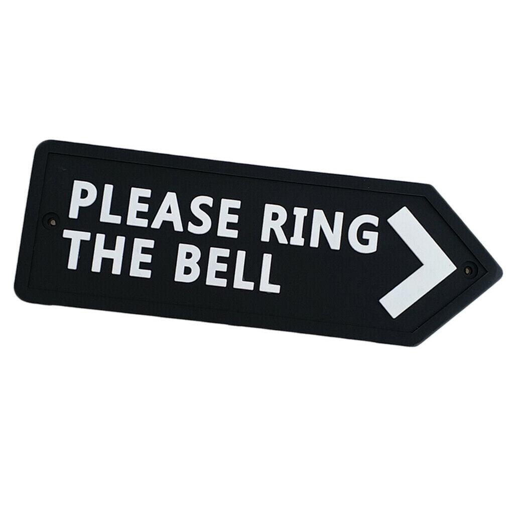 Flexible PVC Door Reminding Yard Sign In/Outdoor Beach PLEASE RING THE BELL