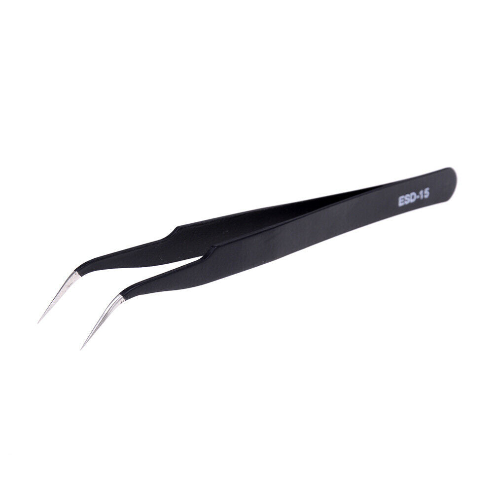2pcs Anti-static Elbow and Straight Stainless Steel Tweezers Cake Mold .l8