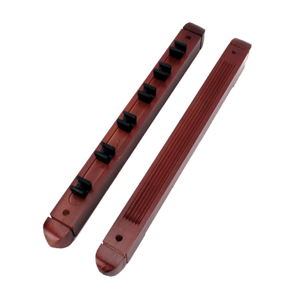 Wooden cue bracket Billiard accessories Wall bracket for 6 pool and / or