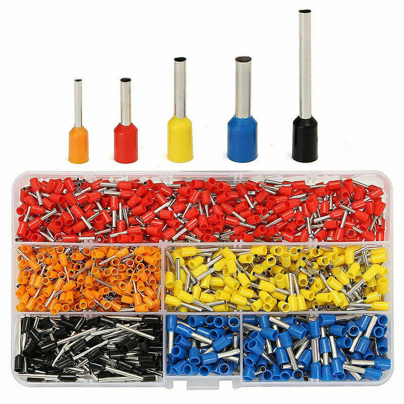 1020Pcs Wire Crimp Connector Cable Cord Pin End Bootlace Ferrule Terminal Kits