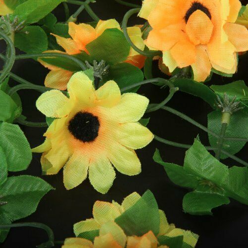 Artificial sunflower garland flower vine for Home Wedding Garden Decoration D5T6