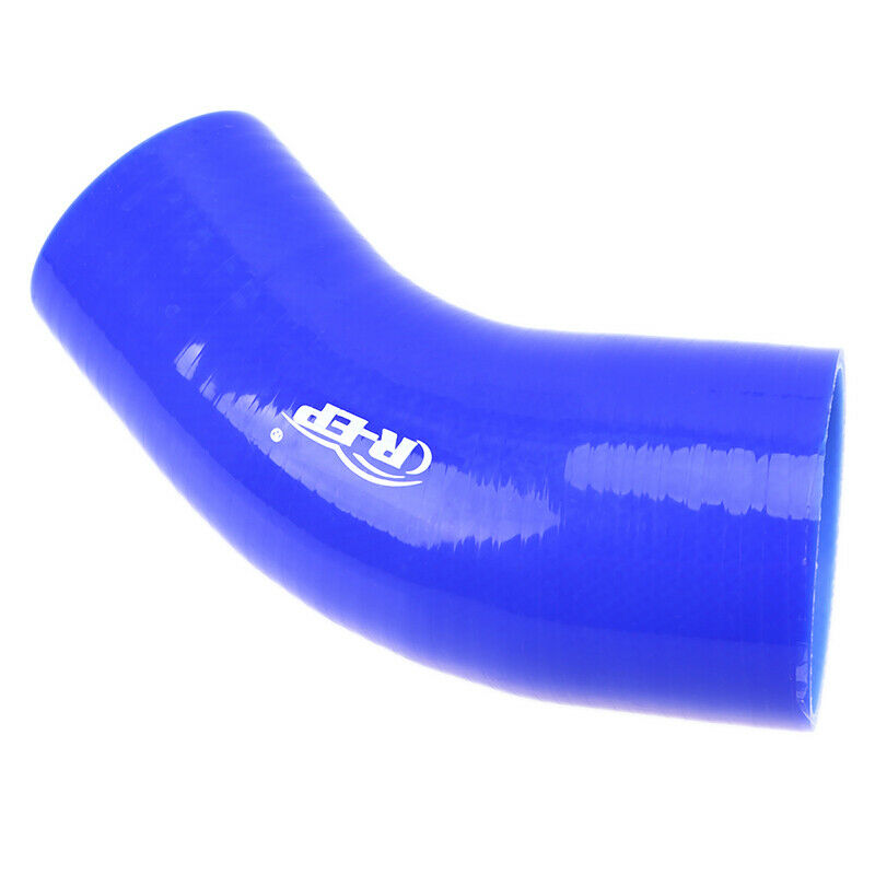 45 degree elbow Silicone hose 45 degree 2.5"-3" reducer COUPLER Blue