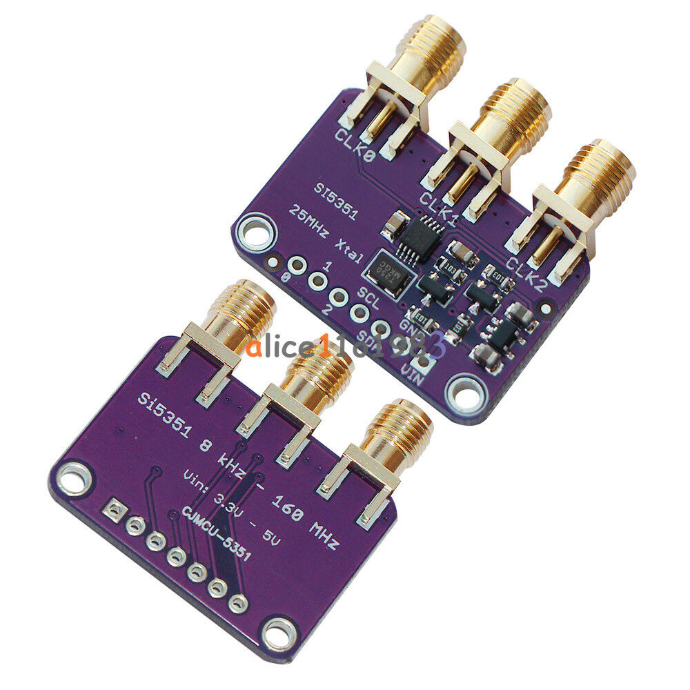 Si5351A I2C 25MHZ Clock Generator Breakout Board 8KHz to 160MHz for Arduino