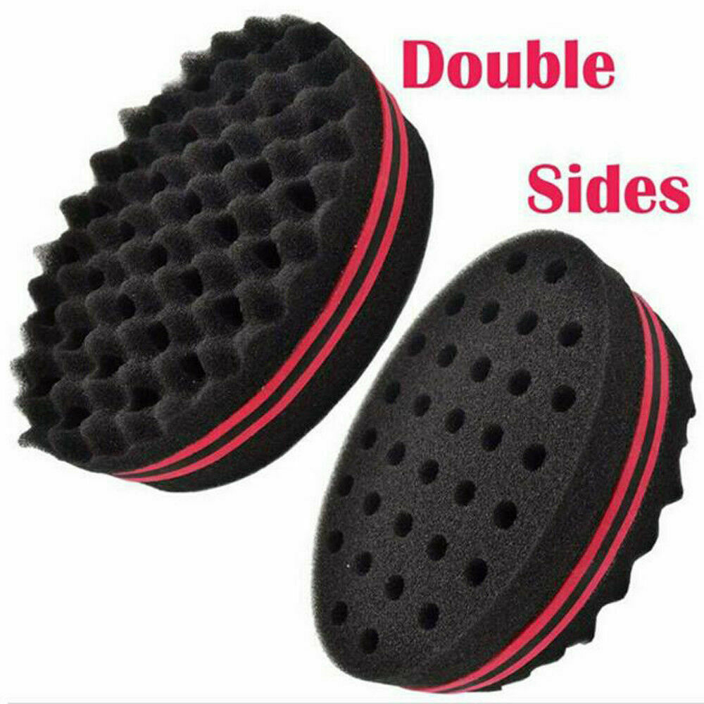 2021 NEW Black Double Sided Hair Sponge Brush Tool