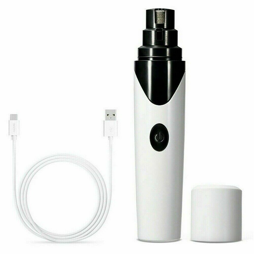 USB Electric Pet Dog Cat Nail Grinder Paws Grooming Trimmer Clipper Tool 5 hours