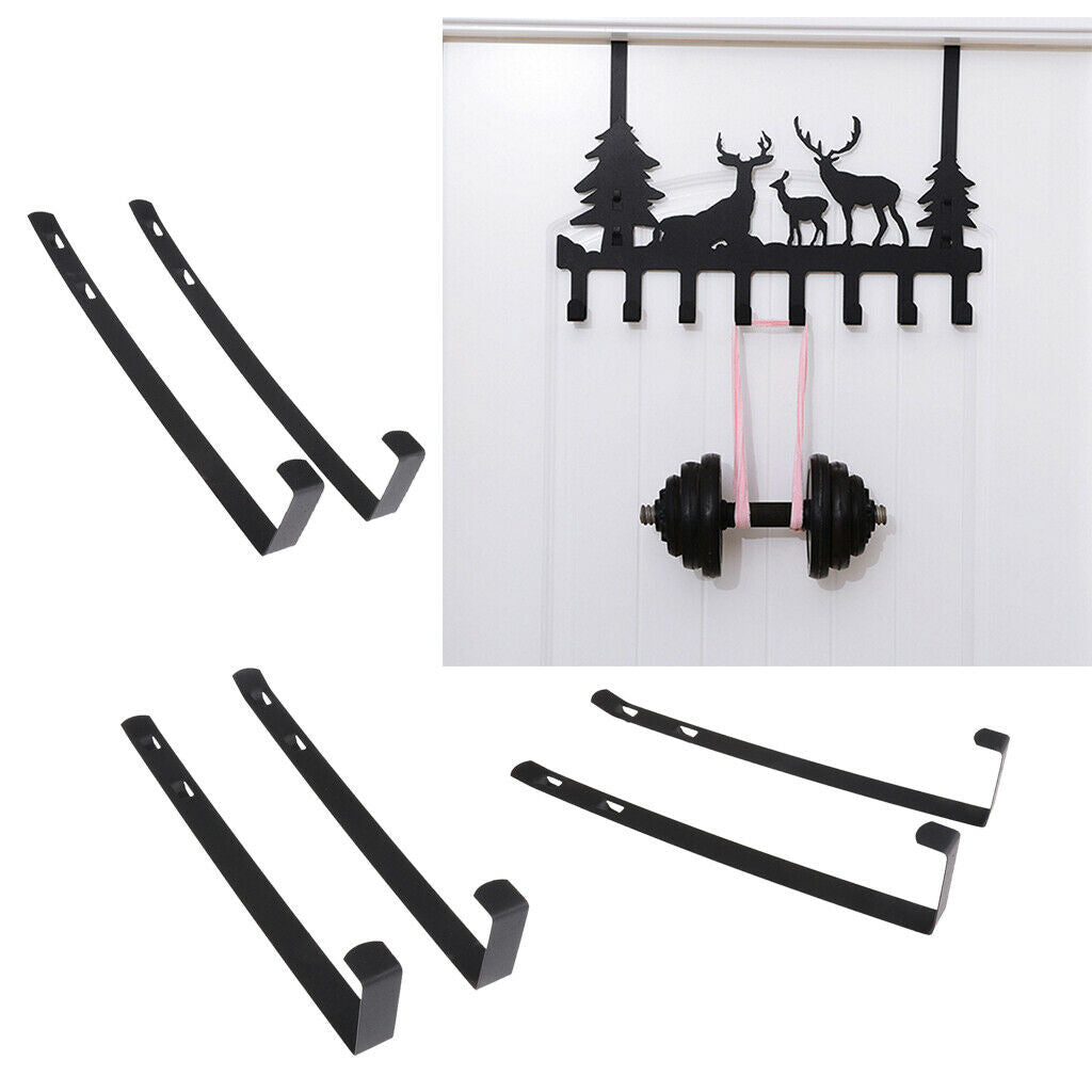 8-Hooks Deer Over the Door Organizer Rack Hanger Clothes Holder 1# door 42mm