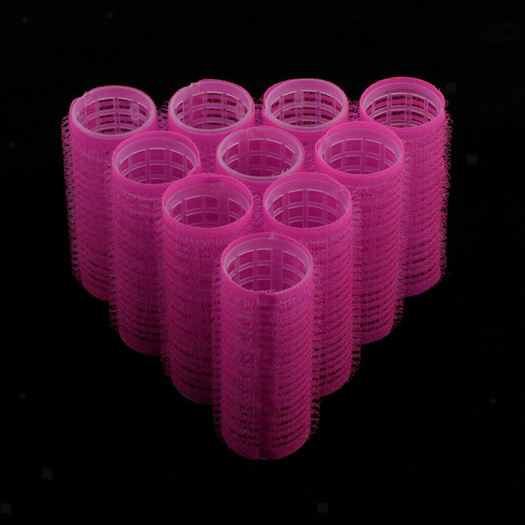 20 Pieces Professional Self Grip Hair Rollers Curls Stick Waving Tool New
