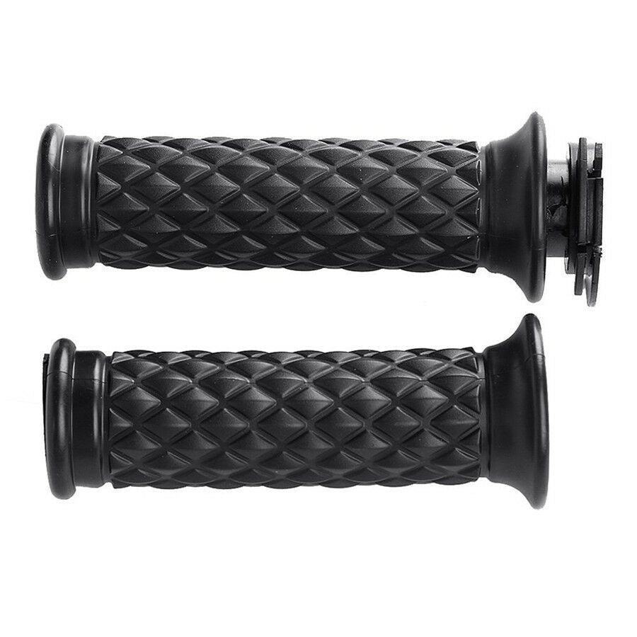 -XN7/8" Motorcycle Rubber Handlebar Hand Grips Cover For Cafe Racer Bobber