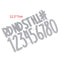 Digital Set Die Cut Numeral Metal Cutting Dies Stencil Scrapbooking Embos Tt