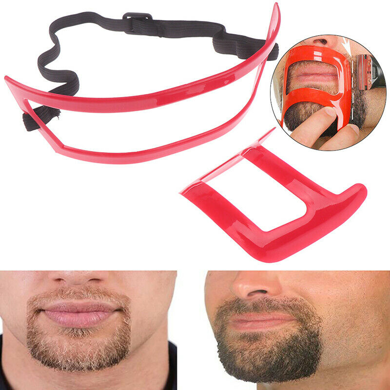 2Pcs Neck Hair Line Guide Neckline Haircut Shave Shaping Template Beard T.l8