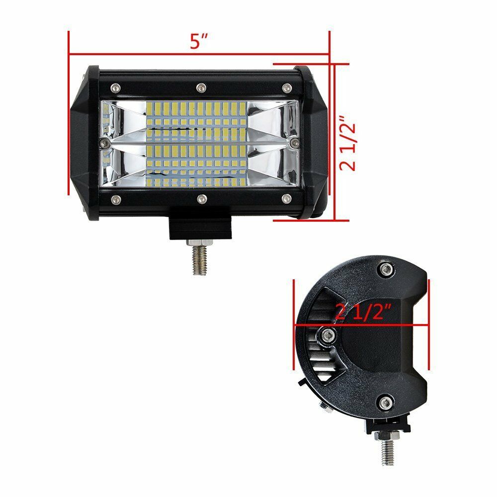 1x 5Inch 24LED Car Truck Work Light Bar Driving Fog Flood Beam Lamp With Bracket