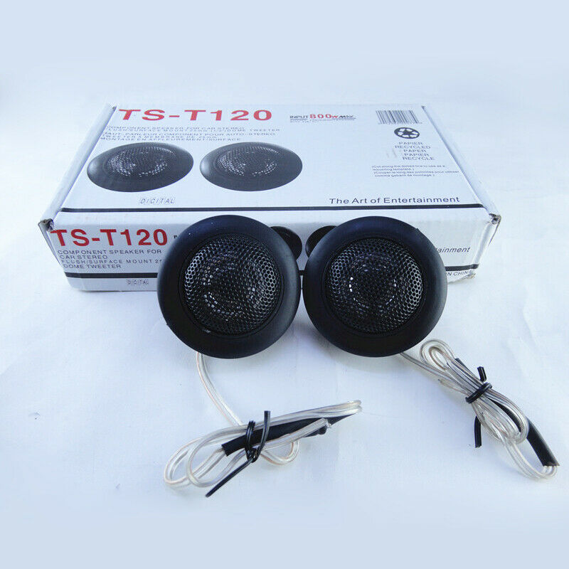 TS-T120 800W 7/8" Component Dome Car Audio Stereo Tweeter Speaker Systems New