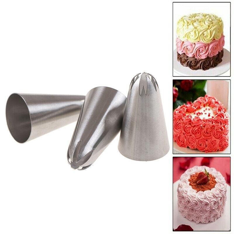 1Set Medium Icing Piping Pastry Nozzle Tips Baking Tool Stainless Steel N.l8