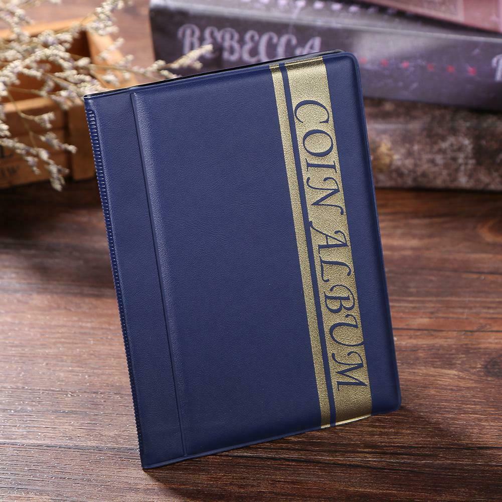120 Slots Coin Album Holder Storage Collection Collecting Stock Pocket
