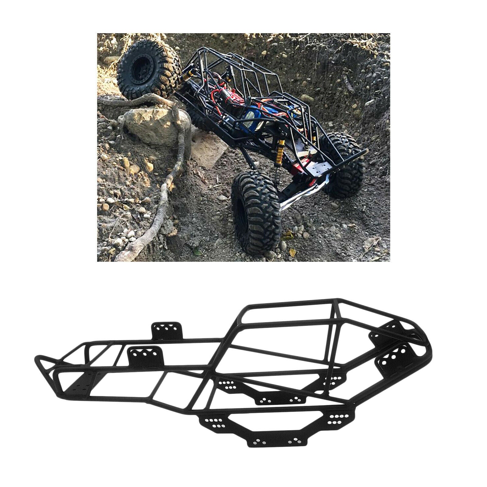 RC Roll Cage Chassis Frame for SCX10 1/10 Truck Car DIY Modified Replacement