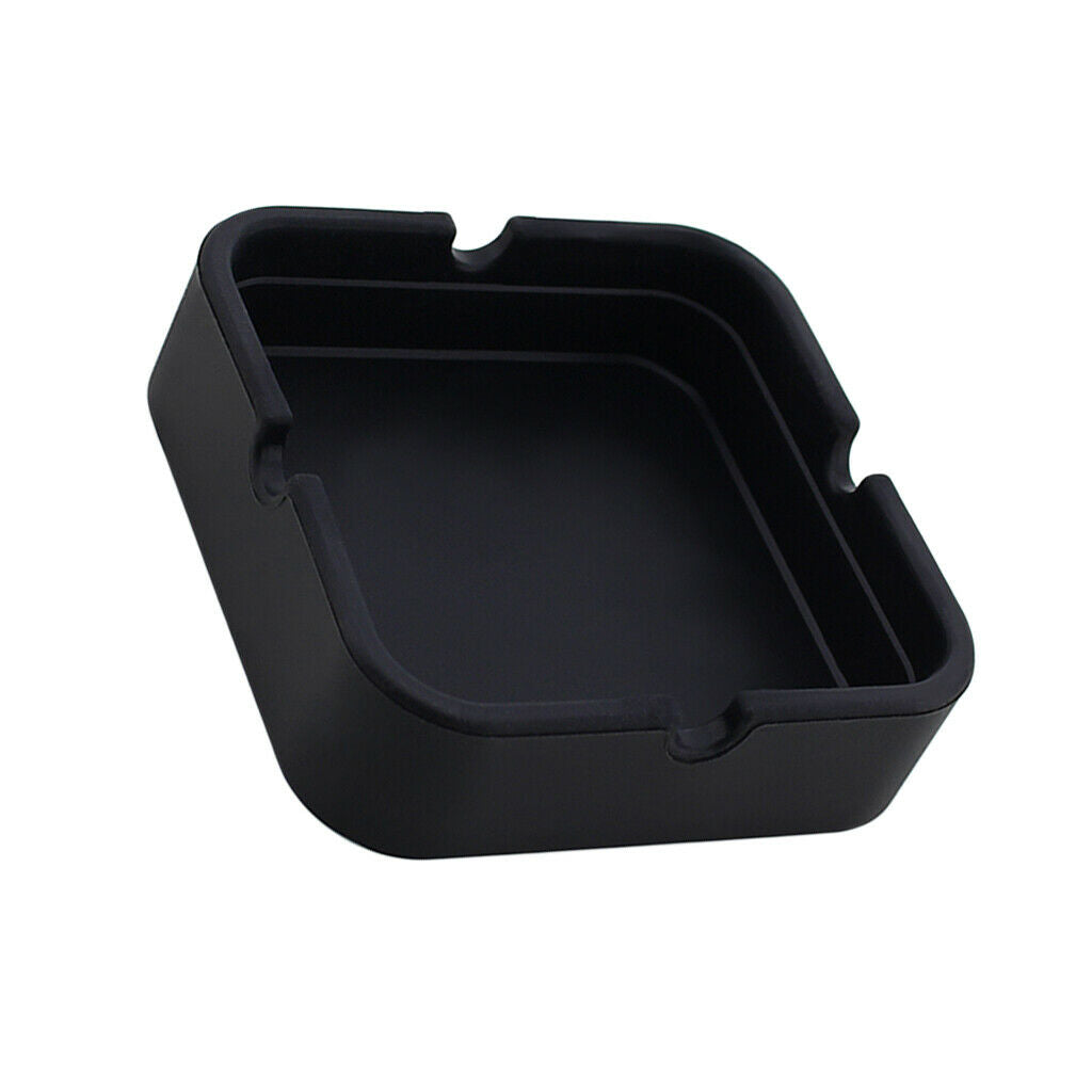Silicone Ashtray Cigarette Ash Tray Pub Plastic Ashtray Garden Black