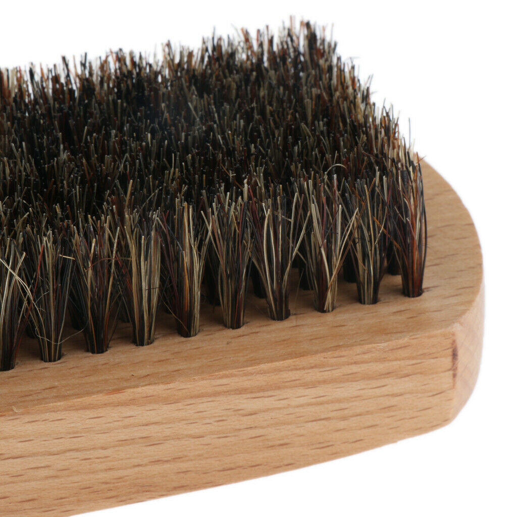 Pocket Wood Beard Brush Mustache Grooming Brush for Salon Barber or Home Use