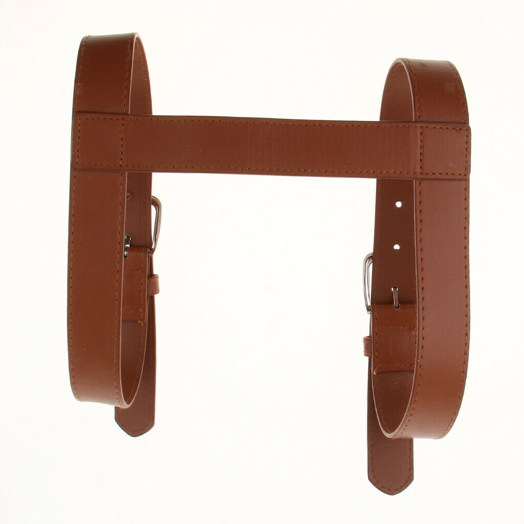 Durable Adjustable PU Leather Strap Travel Picnic Blanket Carrier