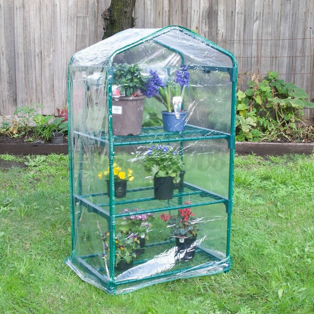 3 Tier Green House Portable Outdoor Warm Greenhouse Flower Plants Gardenin ï¼S â˜ª