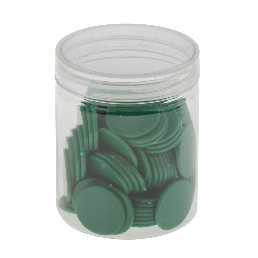 200x Poker Chips Printing Gaming Tokens barreled Chip money Boundless Green