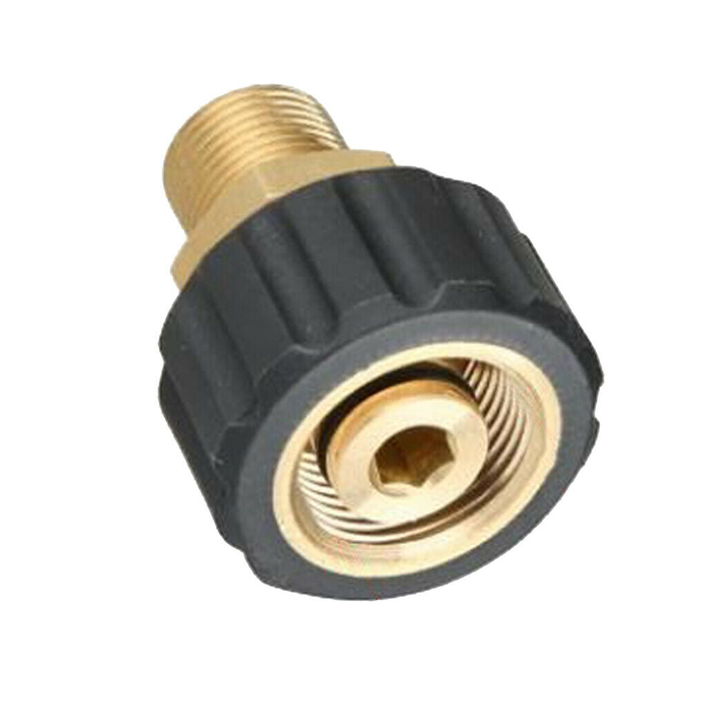 High Pressure Washer Adapter Couple Connector M22F x G3/8 Male Inner 14mm
