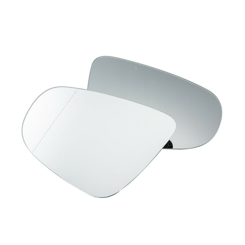 Pair Rearview Mirror Glass Heated White Fit VW Golf GTI MK6 2010-2014