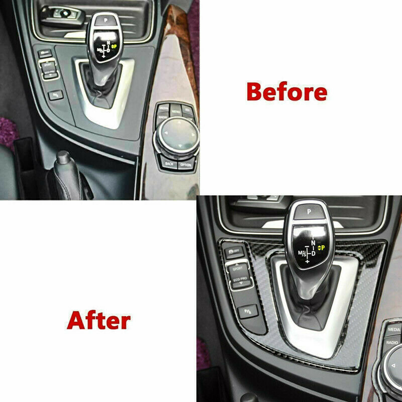 Auto Center Control Gear Shift Panel Cover for BMW 3 Series F30 GT F34 2014-2018