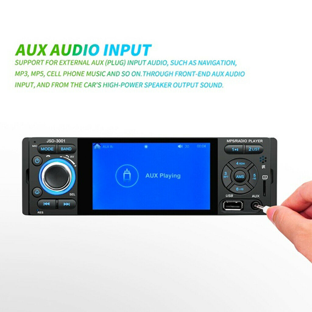 Single Din Car Stereo Radio Receiver, Car MP5 Player Head Unit,Support Bluetooth