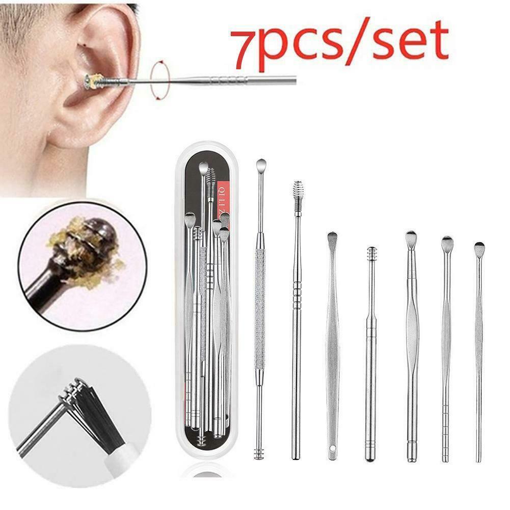 Innovative Spring Ear Wax Cleaner Tool Set 7PCS Cleaners