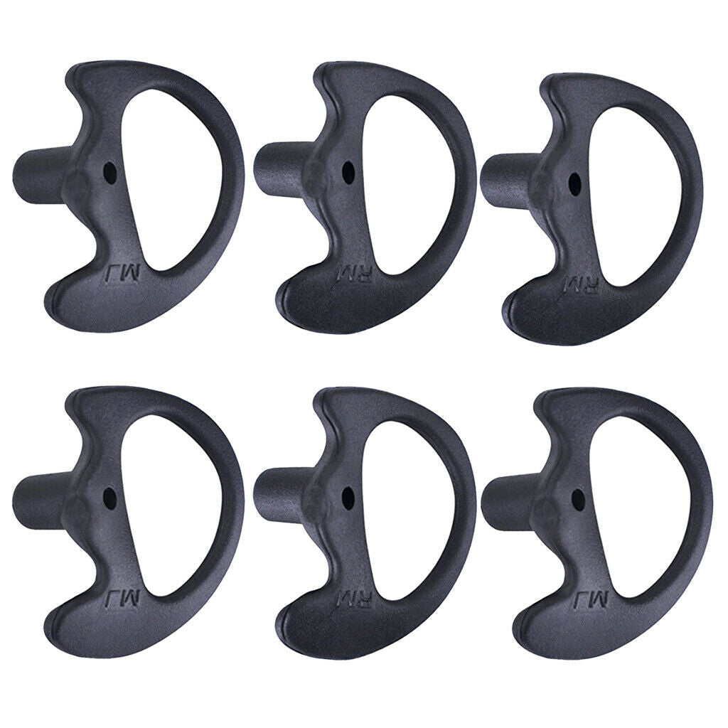 3 Pairs Earplug Earmold Eartips for Two-Way Radio Air Acoustic Coil Tube