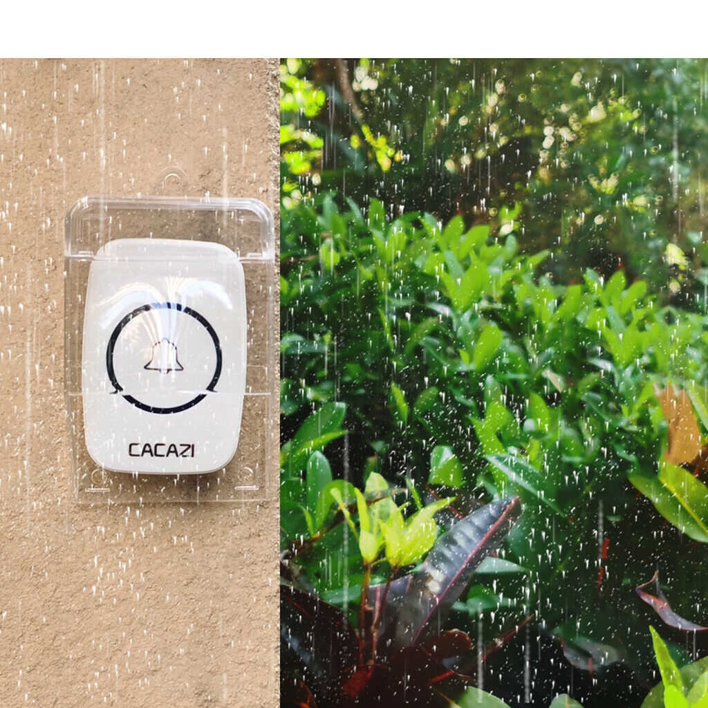 Doorbell Cover Clear Waterproof Cover for Wireless Door Bell Protector