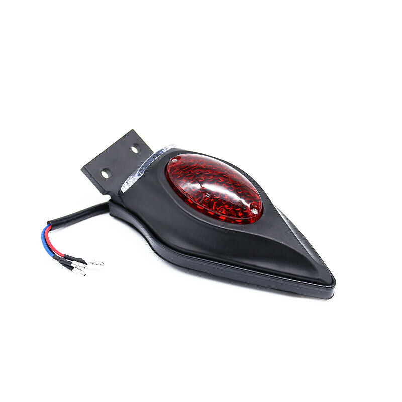 12V Refit Motorcycle Scooter Bikes LED Tail Brake Light License Plate Lamp Kit