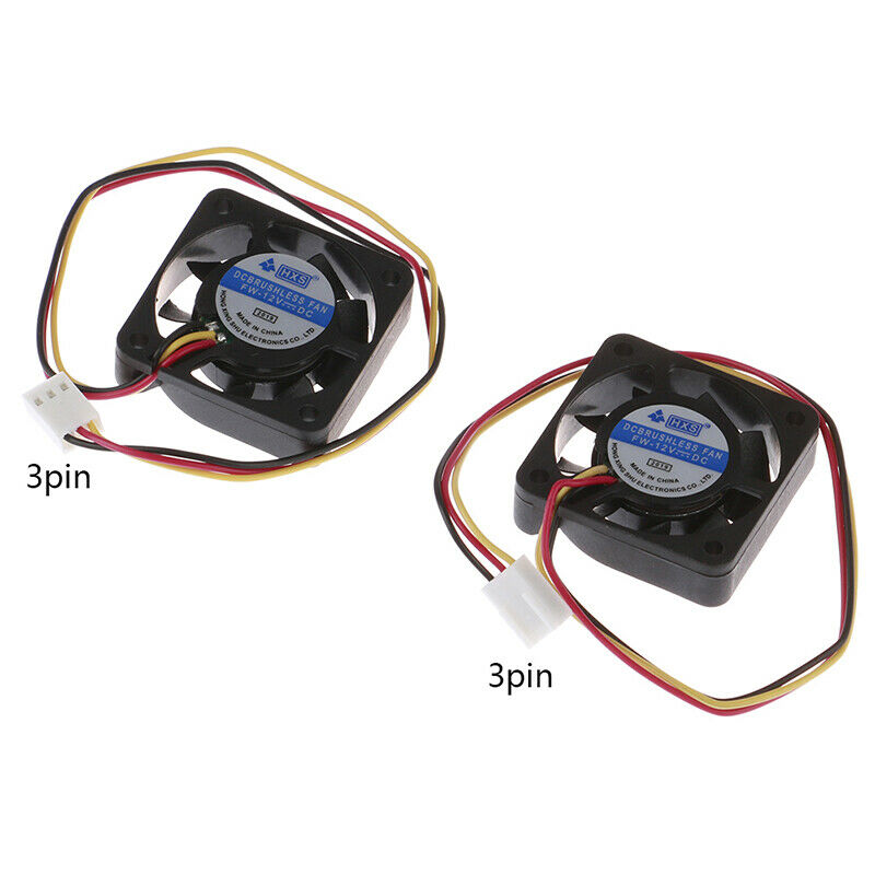 1PC 12V Mini Cooling Computer Fan - Small 40mm x 10mm DC Brushless 3-pin..l8