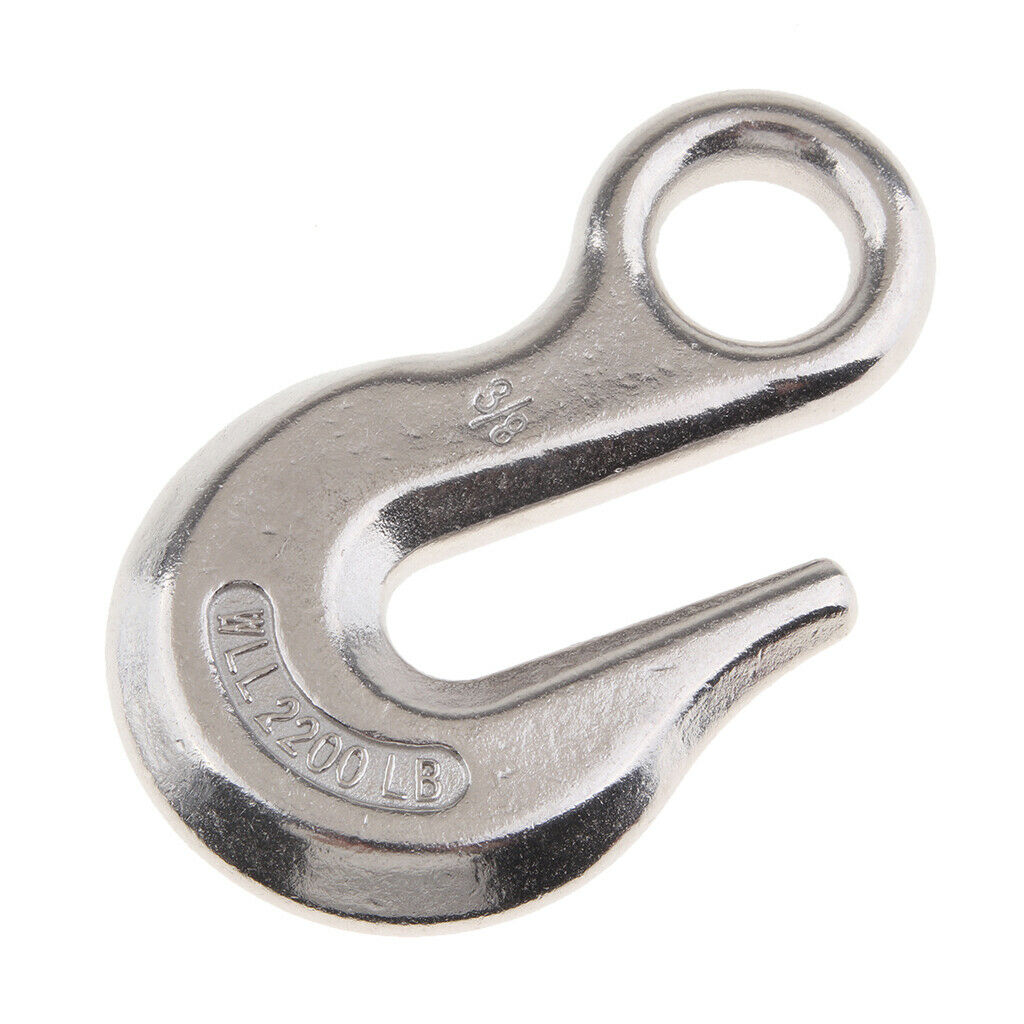 Eye   Hook   Stainless   Steel   3 / 8 "  for   Winch   Cable   Rope   ATV   UTV